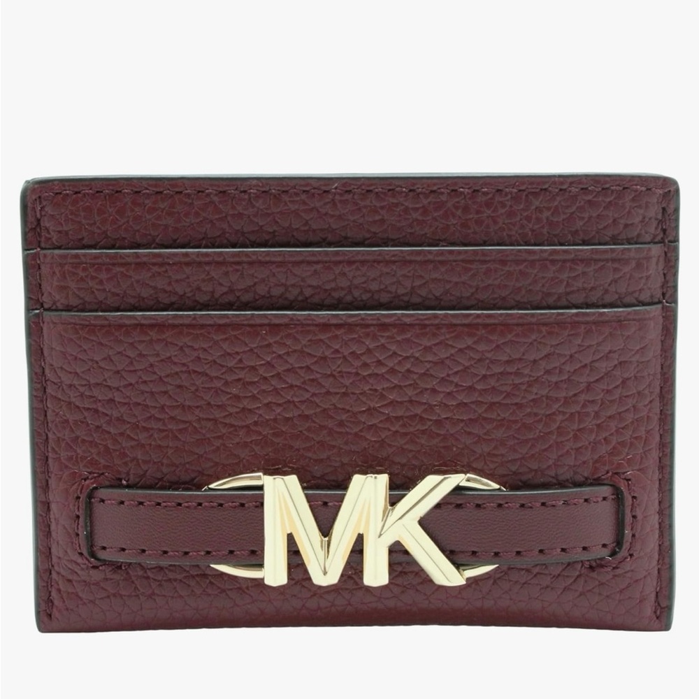 Michael Kors Reed Leather Card Holder NWT